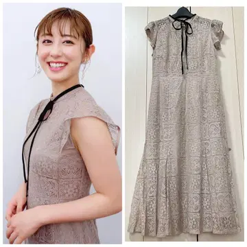 사이토 치하루 착용 CELFORD 셀포드 타일 레이스 원피스 36