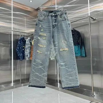 PURPLE BRAND 퍼플 브랜드 데미지 가공 스트레이트 청바지 30