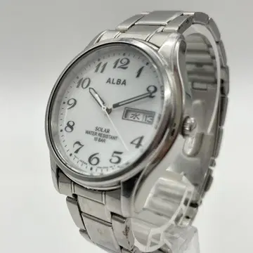 SEIKO ALBA 손목시계 작동품 솔라 데이데이트 세이코 알바