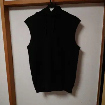 BEAMS 빔즈 블랙 후디 베스트 M size