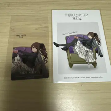 미즈시마 사키 엽서 구매 혜택 클리어 카드 다이마루 sideM