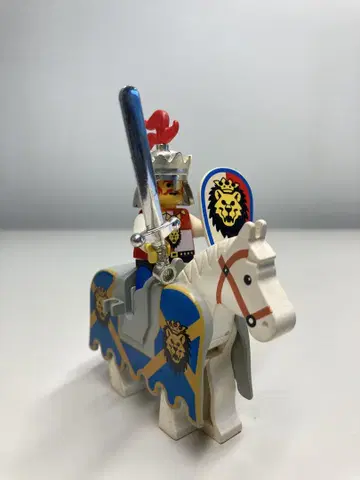 LEGO 레고 성 시리즈 로얄 킹과 화이트 말 갑옷 말