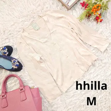 새상품급 일본제 hhilla 가디건 (M) 베이지/