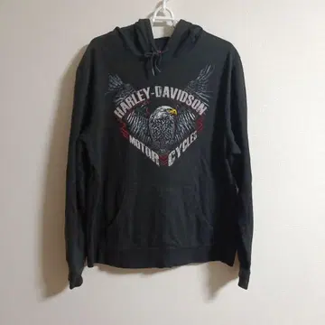 HARLEY-DAVIDSON 이글 프린트 후드티 L