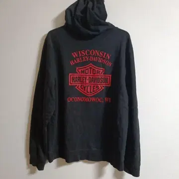 HARLEY-DAVIDSON 이글 프린트 후드티 L