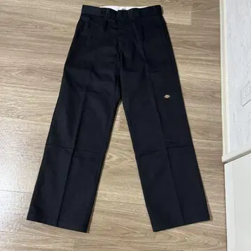 Dickies 블랙 워크 팬츠 더블니 32 x 32