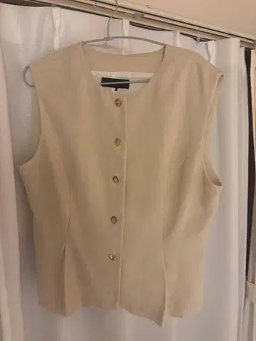 zara 린넨 베스트 베이지 L