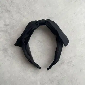 COUDRE 튤 리본 머리띠 블랙