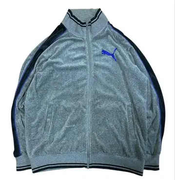 PUMA 프론트 로고 재규어 벨로아 하이넥 트랙 자켓