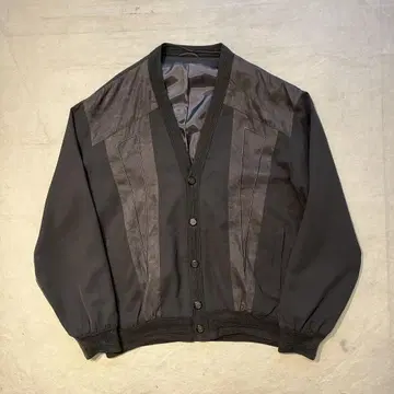 switching design cardigan blouson