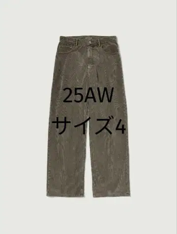 PIGMENT DYE FINX CORDUROY WIDE 5P PANTS