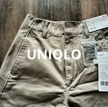 미사용 새상품 UNIQLO 와이드 핏 커브 팬츠 밑단 기장 수선 있음