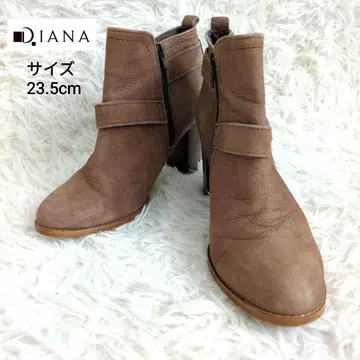 [ 고품질 ] 다이애나 부티 사이드 지퍼 브라운 23.5cm