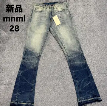 mnml B594 SUN FLARE DENIM PANTS BLUE 28