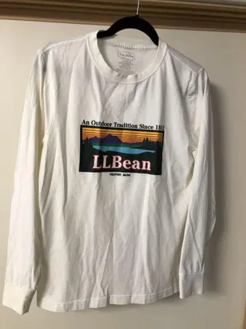 llbean 엘엘빈 롱티 S 사이즈 화이트 박스 로고
