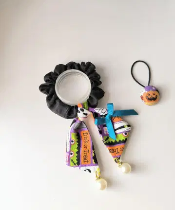 미니 스카프 리본 HALLOWEEN