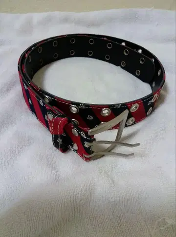 인기 상품 구하기 어려움 버클 벨트 네이비 레드 빨간색