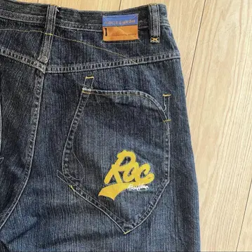 ROCA WEAR 와이드 팬츠 힙합 데님 인디고 블루 W34