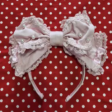 Angelic Pretty 소녀의 엘레강트 펄 와이어 머리띠