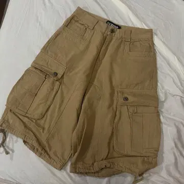 BEVIS 카고 숏팬츠 32 베이지