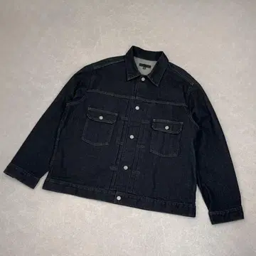 유니클로 데님 자켓 다크 네이비 3XL 오버 사이즈