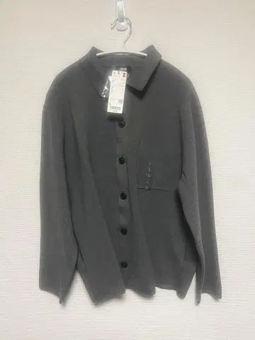 UNIQLO 유니클로 밀라노 셔츠 리브 가디건 미사용 새상품 그레이