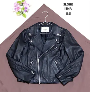 슬로브 이에나 라이더 자켓 여성용 양가죽 자켓 천연 가죽 블랙