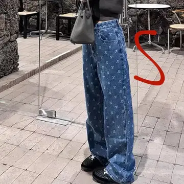 Rest&Recreation 한국 캐주얼 레이저 데님 청바지 S