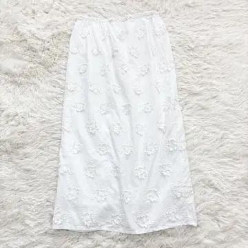 crinkle crinkle crinkle 스커트 프리 사이즈 화이트