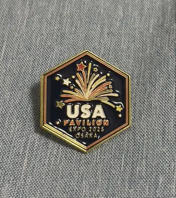 USA Pavilion Expo 2025 핀 배지