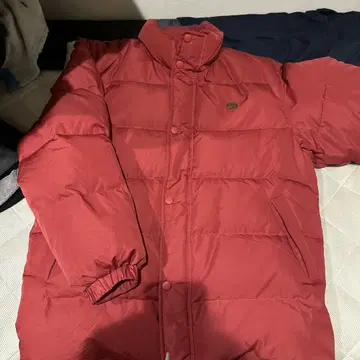 Lacoste 레드 다운 자켓