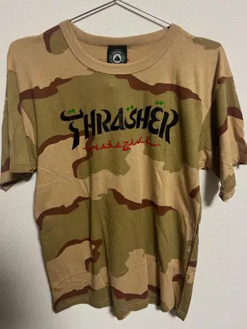 THRASHER 카모 패턴 티셔츠
