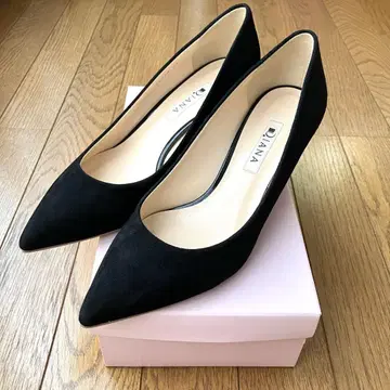[ 미사용 새상품 ] Diana 블랙 스웨이드 펌프스 24 cm