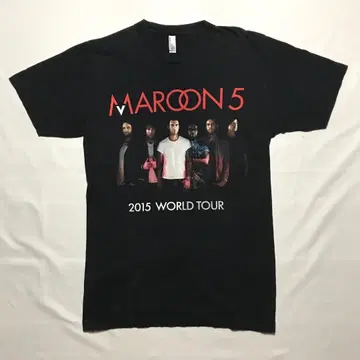 MAROON 5 2015 투어 T셔츠 M 마룬5