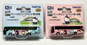 미개봉 새상품 버스 컬렉션 산리오 퓨로랜드 호 2대 세트 TOMYTEC