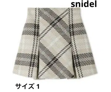 snidel 로빙 체크 미니 스커트 [ 정품 ]