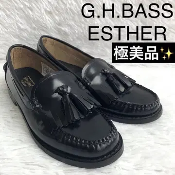 로퍼 여성용 G.H BASS  태슬 프린지 블랙