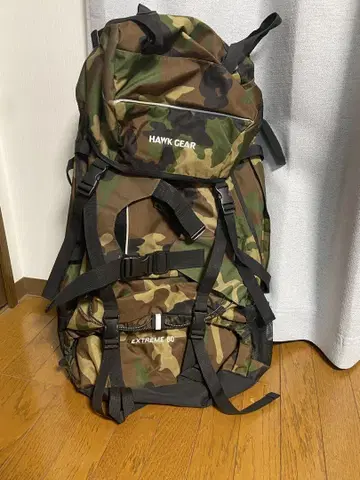 카모 패턴 백팩 80L 호크기어 HAWK GEAR EXTREME 80