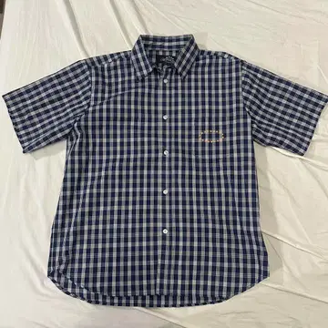 AFB 체크 반팔 셔츠 M 사이즈