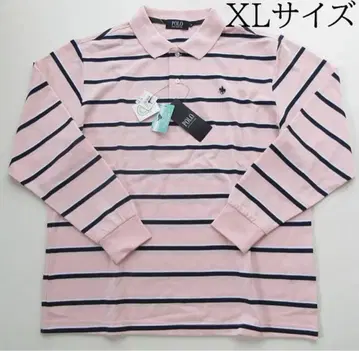 [ 새상품 ] XL 사이즈 POLO 긴팔 신사 피케 셔츠 핑크
