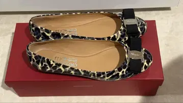 Ferragamo 레오파드 무늬 플랫슈즈