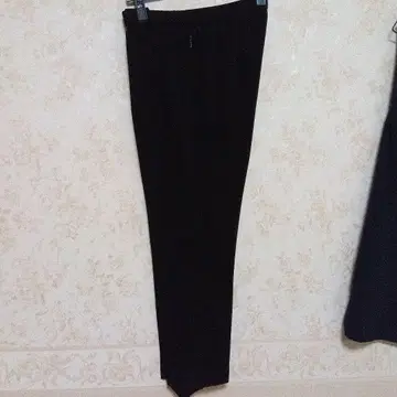 띠어리 허리밴딩 리브 밑단 팬츠