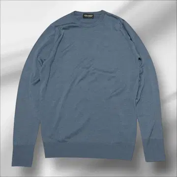 JOHN SMEDLEY 메리노울 크루넥 니트 스웨터 블루 S