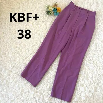 KBF+ 턱 팬츠 슬랙스 센터 프레스 보라색 퍼플 38 M