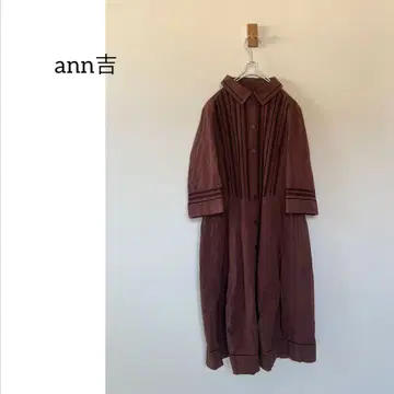 ann 앙키치 롱 셔츠 원피스 자수 센소유니코 38
