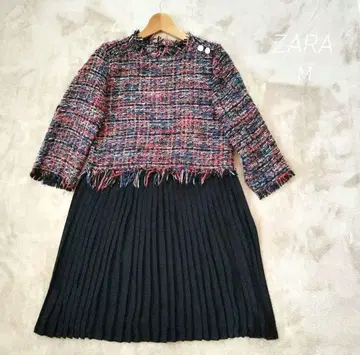 ZARA 트위드 도킹 원피스 Size M 익명 배송 당일 발송