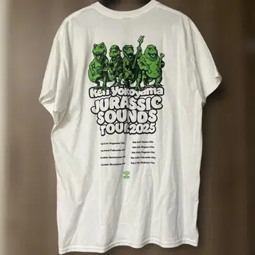 Ken Yokoyama KEN JS TOUR 셔츠 L 사이즈 화이트 컬러