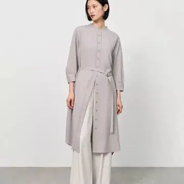 [ SOEJU ] 밴드 카라 셔츠 원피스
