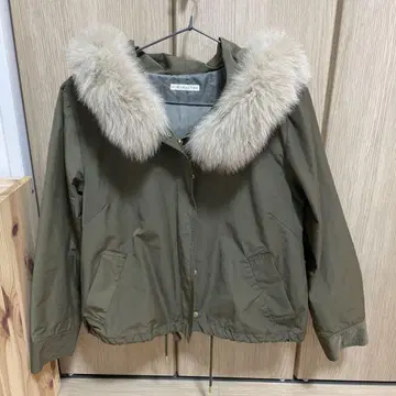 WILL SELECTION 인조 모피 부착 모즈 코트