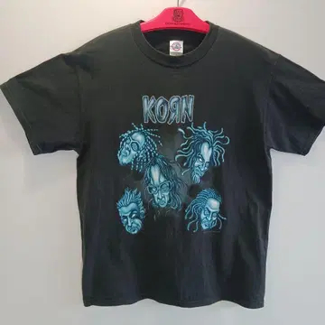 KORN 밴드 티셔츠 블랙 100% 코튼